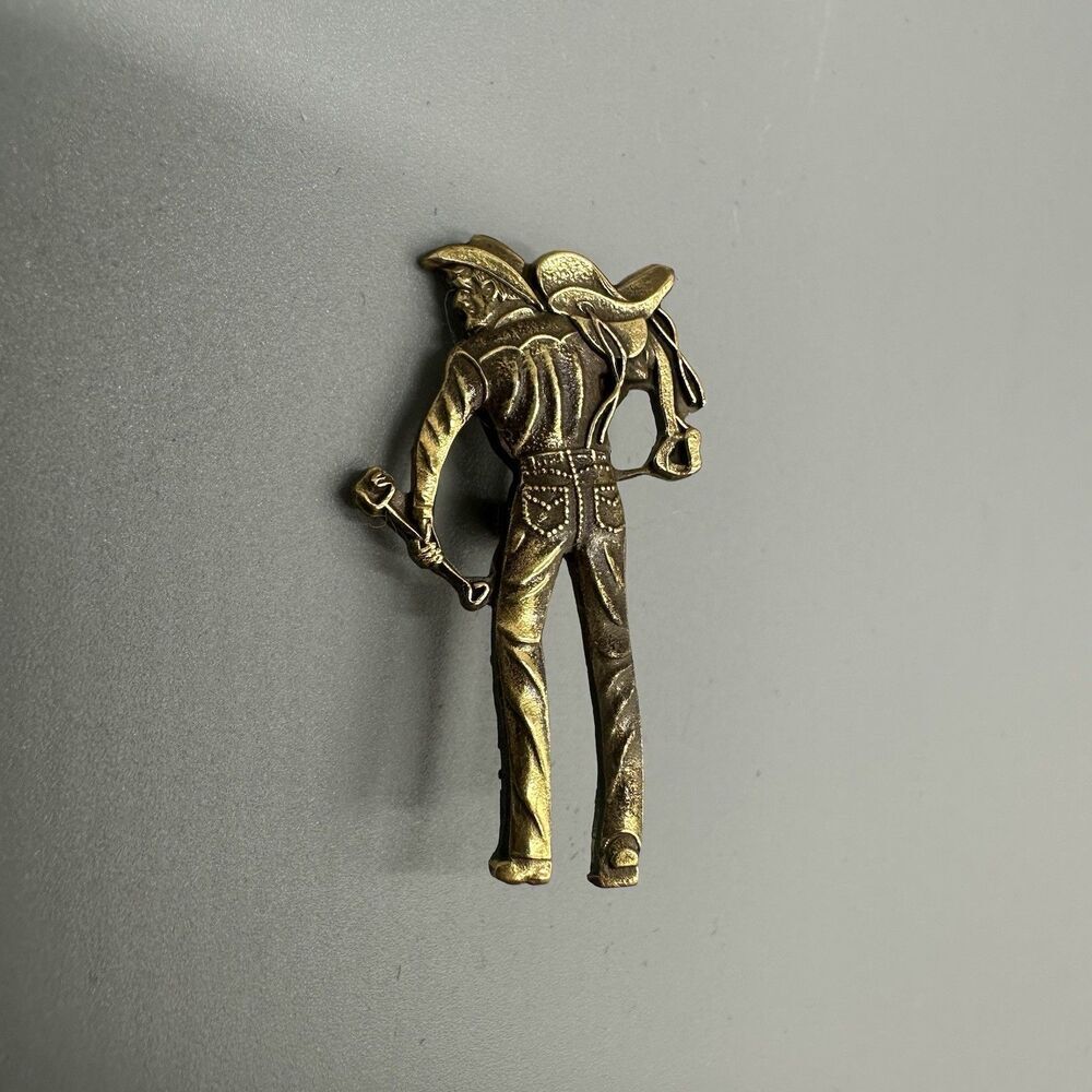 Vintage Levi’s Strauss & Co. Gold Filled Saddleman Cowboy Employee Pin